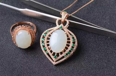 天然和田玉套裝 傳世之珍，東方雅韻